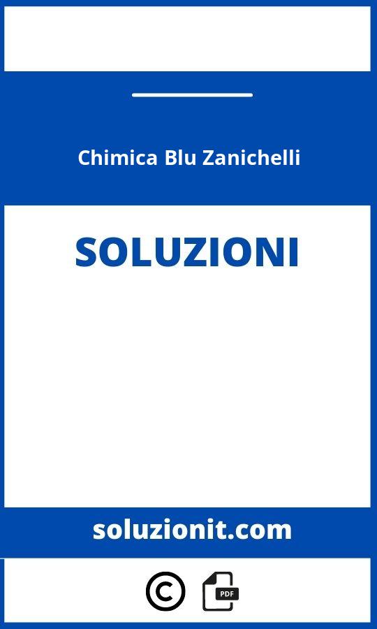 Chimica Blu Zanichelli Soluzioni