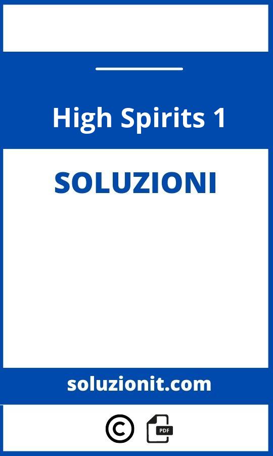 High Spirits 1 Soluzioni