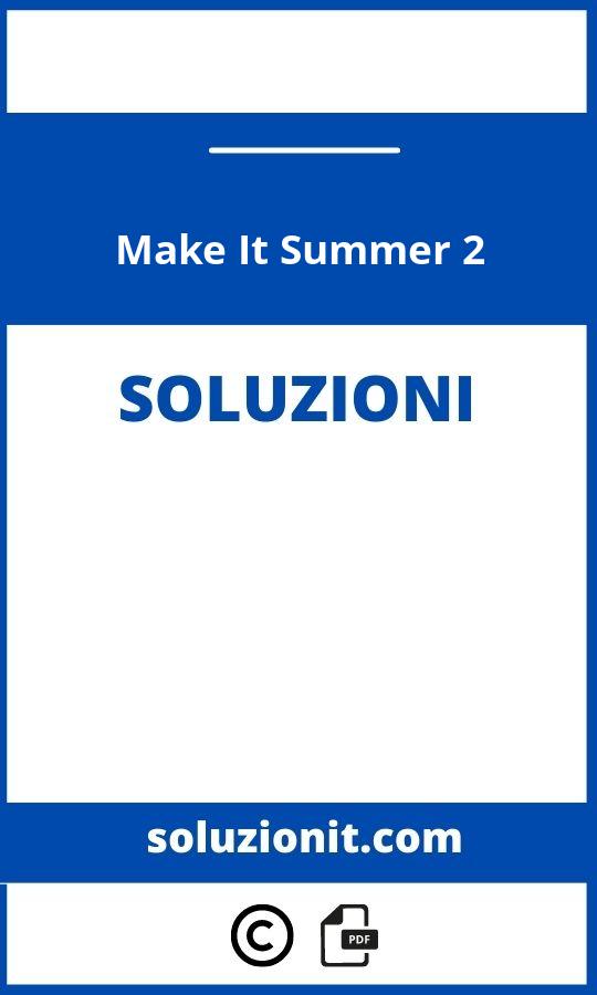 Make It Summer 2 Soluzioni