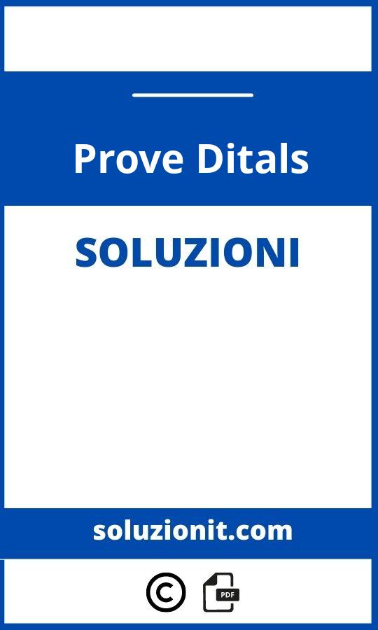 Prove Ditals Con Soluzioni